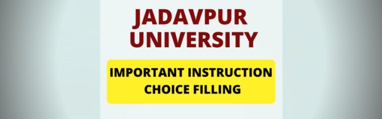 JADAVPUR DECENTRALISED COUNSELLING| Important Instruction Choice Filling | APPLY NOW