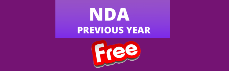 NDA Previous Year Papers with Solution | Download Pdf | NDA 2021