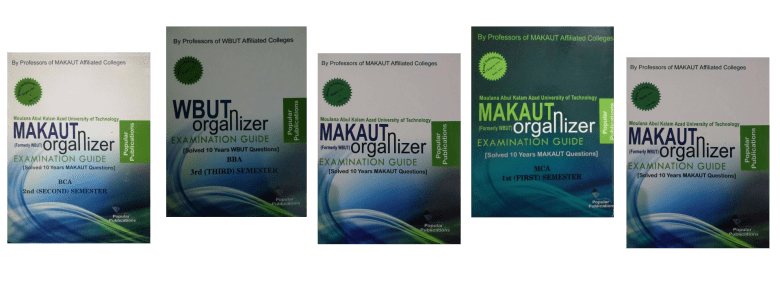 MAKAUT 2023 Organizer PDF Download | 1st and 3rd semester