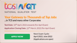 TCS NQT 2022 | National Qualifier Test Registration (2023, 2022 Batch)