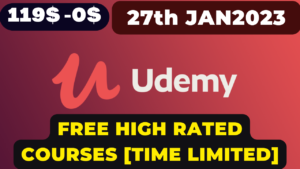 Read more about the article Free Udemy High Rated courses January – February 2023 Courses | Limited time | python | AI Courses | WordPress