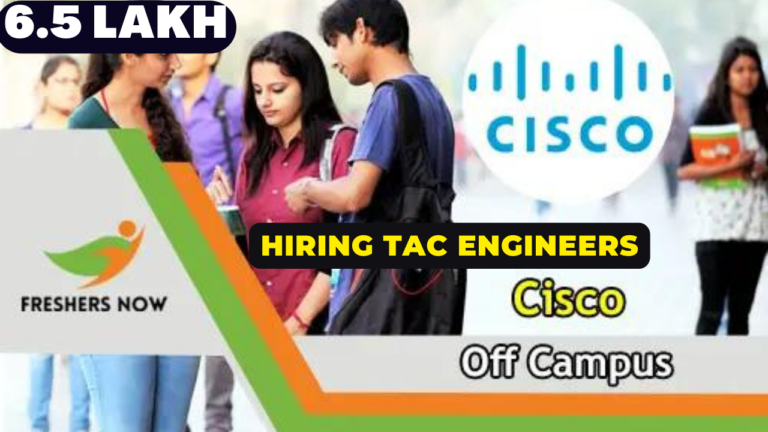 2023 Cisco Job Opening Hiring Freshers TAC Engineer